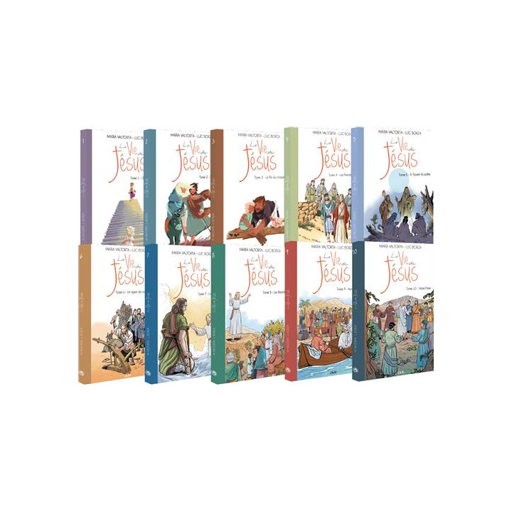 La vie de Jésus d'après Maria Valtorta, le lot des tomes 1 à 10