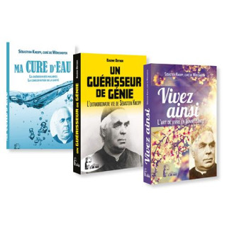 Les 3 livres Abbé Kneipp (L5008+L5009+L5010)