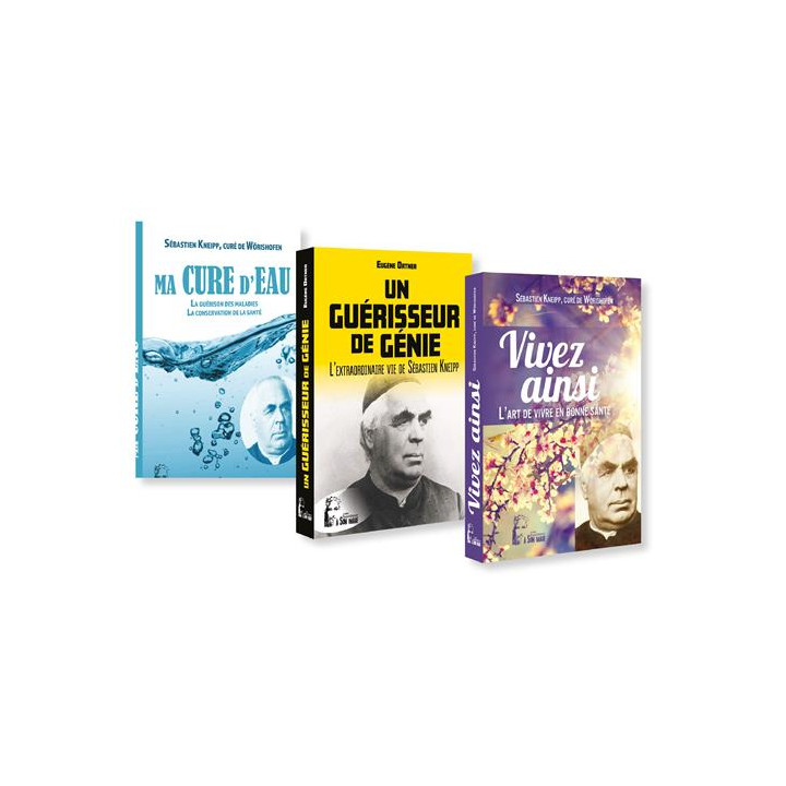 Les 3 livres Abbé Kneipp (L5008+L5009+L5010)