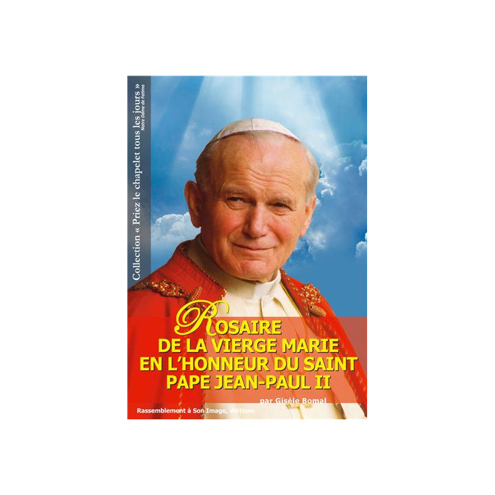 Rosaire de la Vierge Marie en l’honneur du saint pape Jean-Paul II - le lot de 3