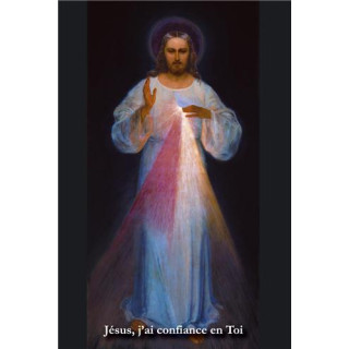 Signet Jésus j'ai confiance en Toi - peinture de Vilnius - format 5x12 cm