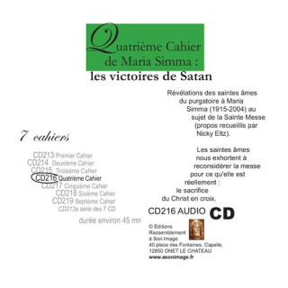 Quatrième Cahier de Maria Simma : les victoires de Satan - livre audio