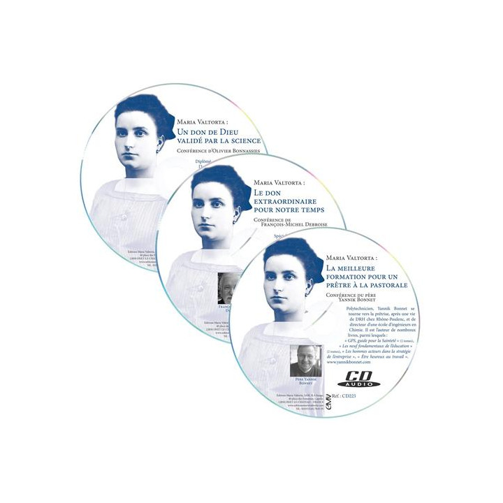 Conférences sur Maria Valtorta - lot de 3 cd (CD221+CD222+CD223)