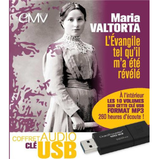 L'Évangile tel qu'il m'a été révélé - les 10 volumes - Coffret audio-clé USB fo