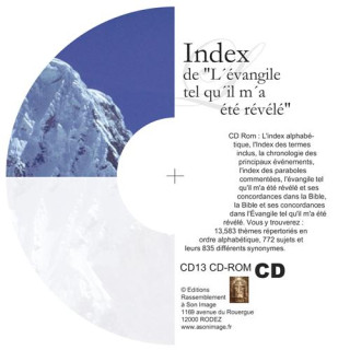 Index de L'Évangile tel qu'il m'a été révélé - CD Rom pour ordinateur
